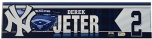 2012 Derek Jeter New York Yankees Locker Room Nameplate 